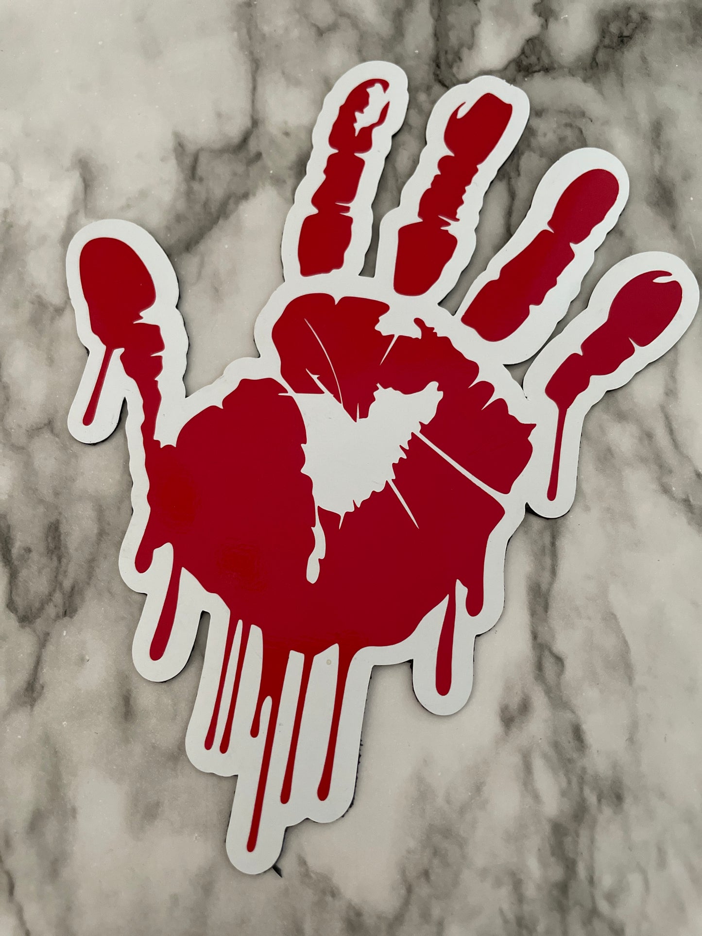 Bloody Happy Halloween Red Fridge Magnets | Reusable decorations image 9