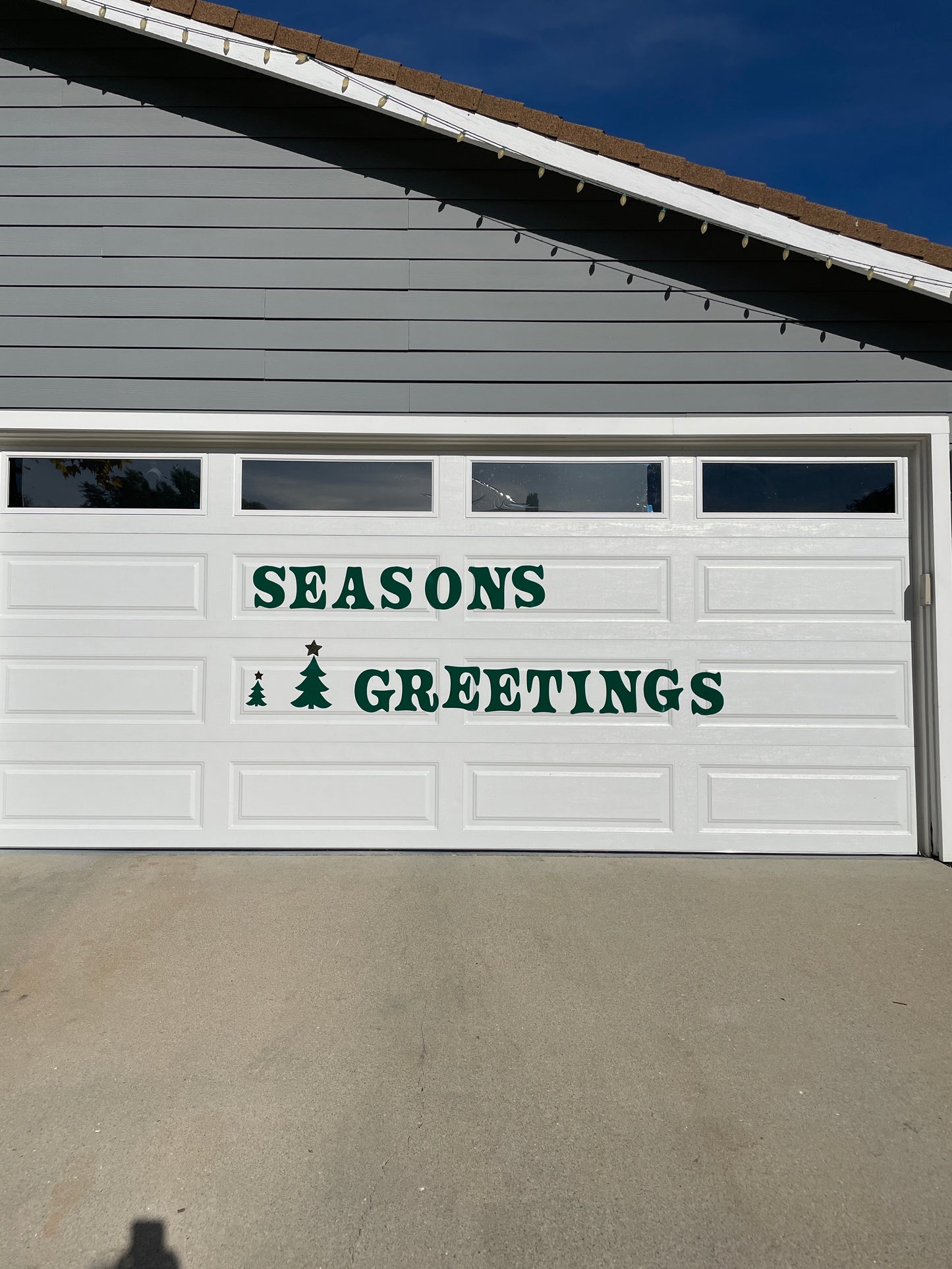 Seasons Greetings Garage Magnets, Fir Trees, Christmas trees image 5
