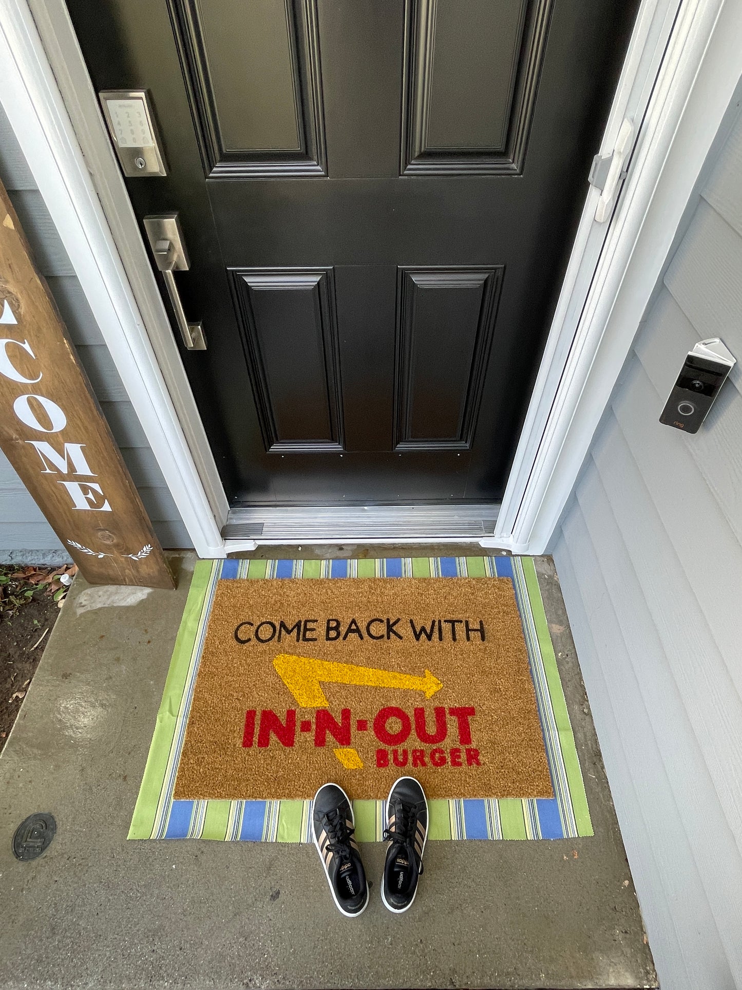 Come Back With IN-N-Out Door Mat | Welcome Mat | Funny Door Mat | Funny Gift image 2