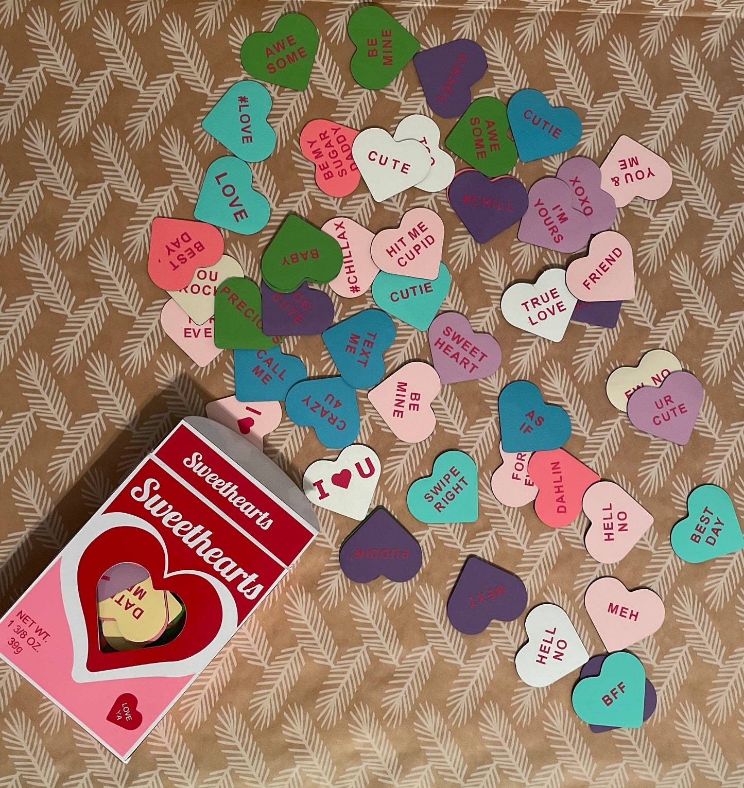 Personalized Fridge Magnets Conversation Candy Hearts | SweetHeart Magnets image 0