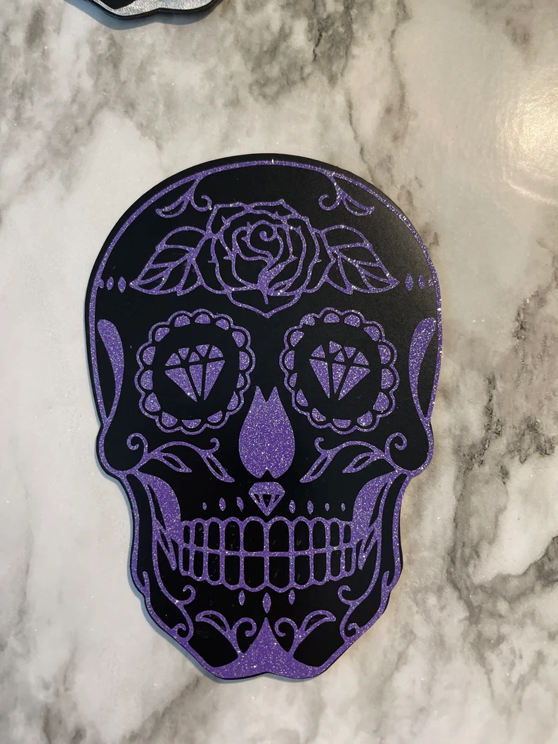 Sugar Skull Day of the Dead Magnets | Halloween Skull Magnets image 0