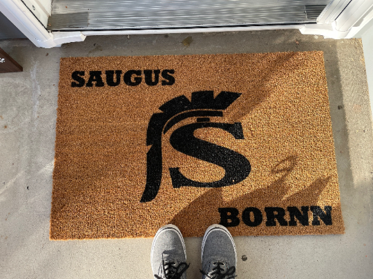 PERSONALIZED Saugus High School Door Mat | Welcome Mat image 0