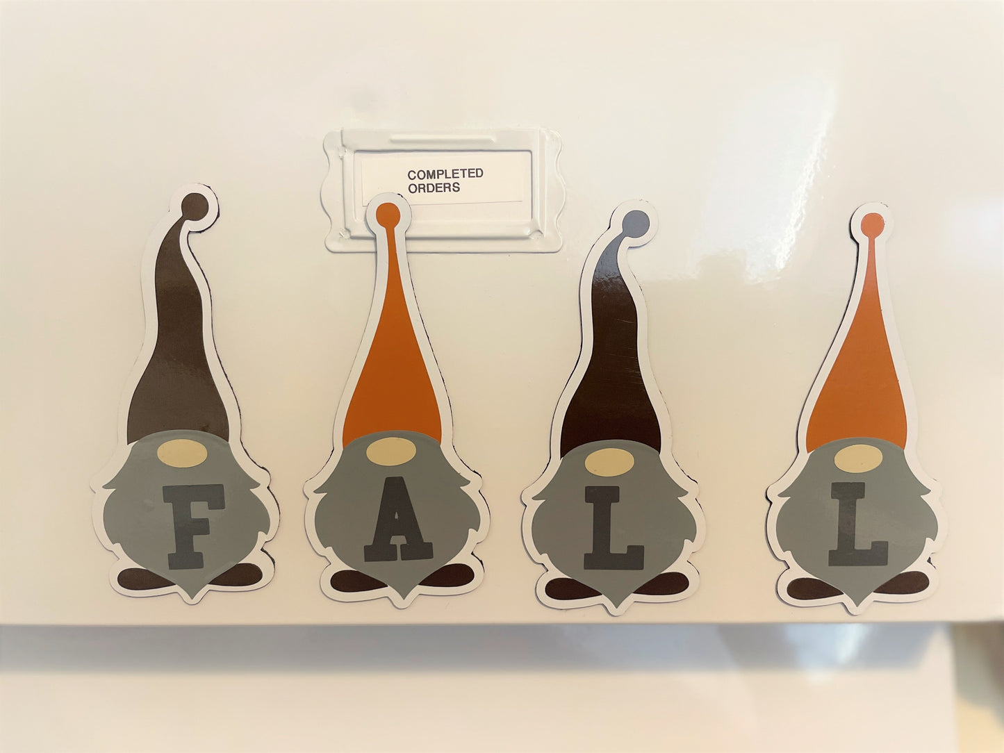 Gnomes Fall Word Magnets Set of 4 | Fall Decorations | Fall Magnets image 3