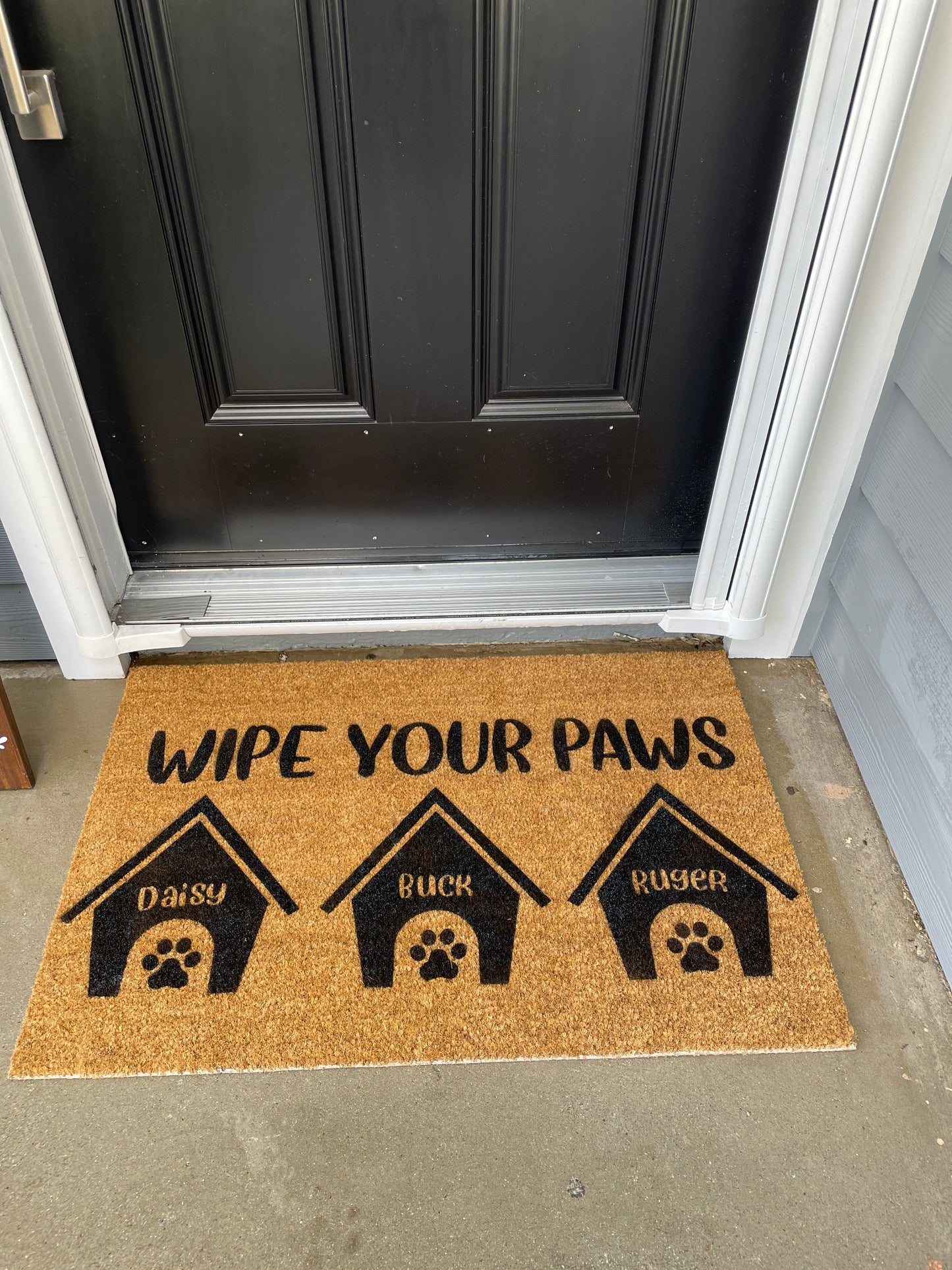 Personalized Wipe Your Paws Door Mat image 6
