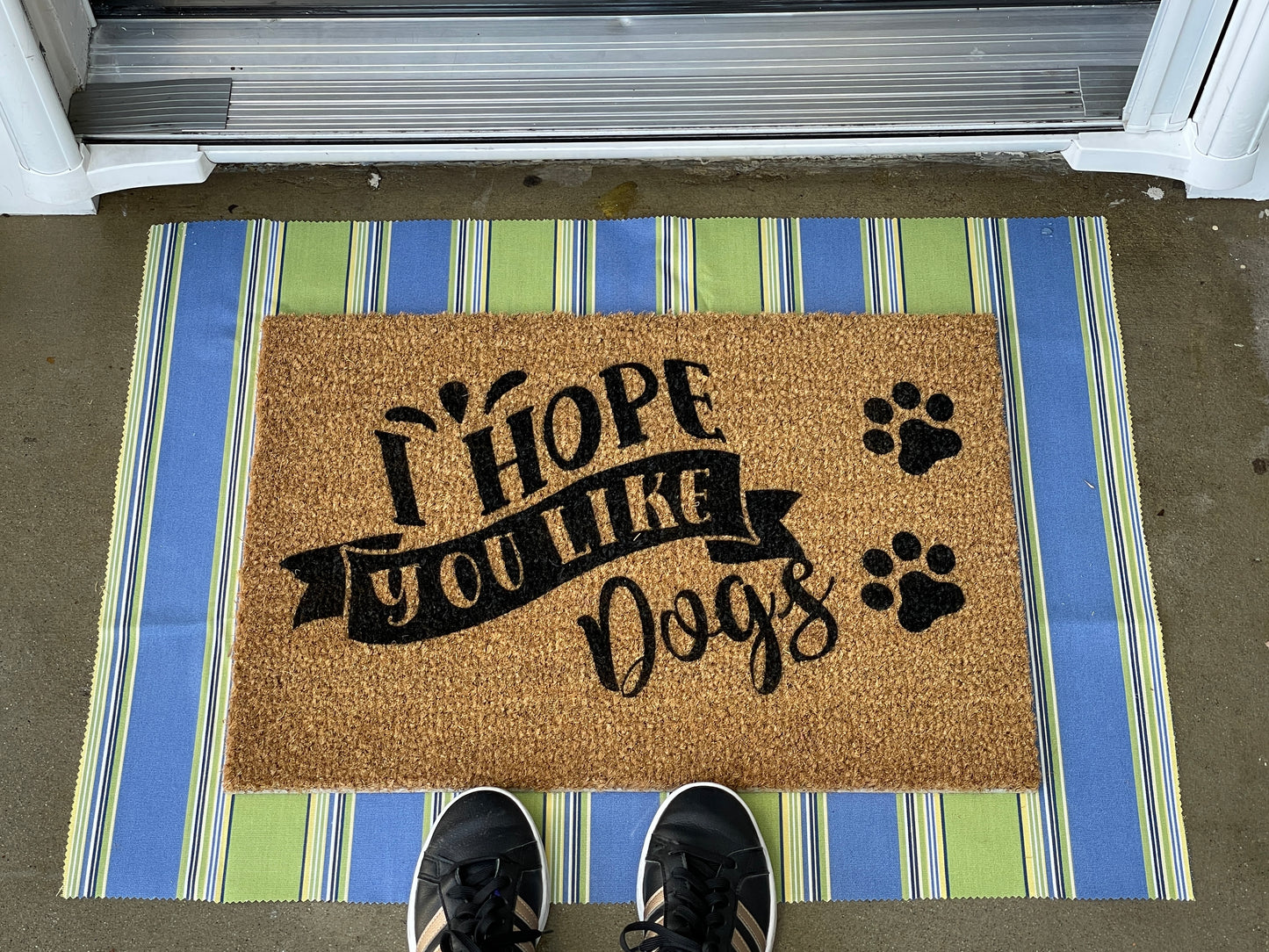 I Hope you Like Dogs Door Mat | Welcome Mat | Funny Door Mat image 2