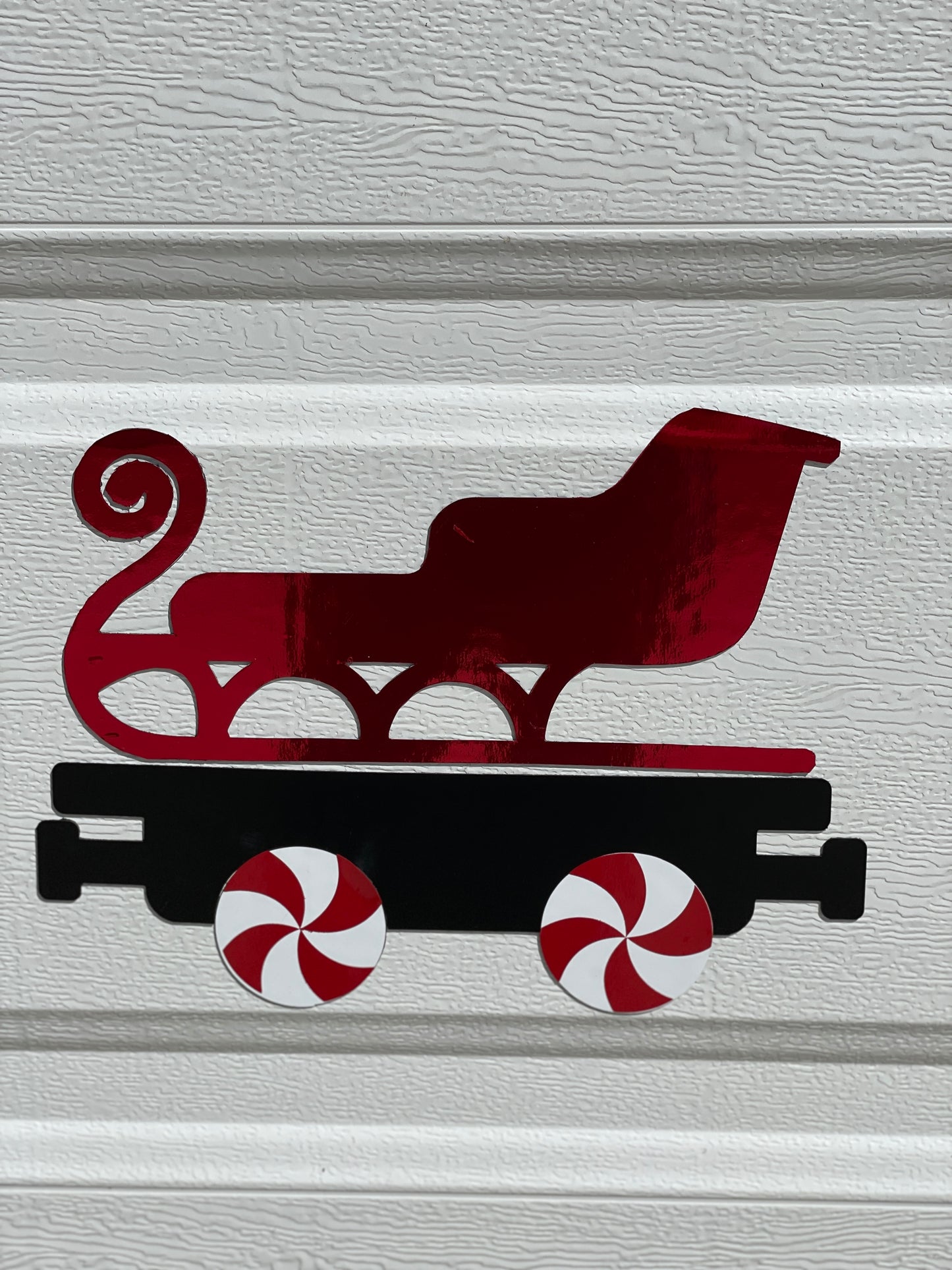Santa's Train set with sled Magnet decorations | Garage Door | Train Set image 4