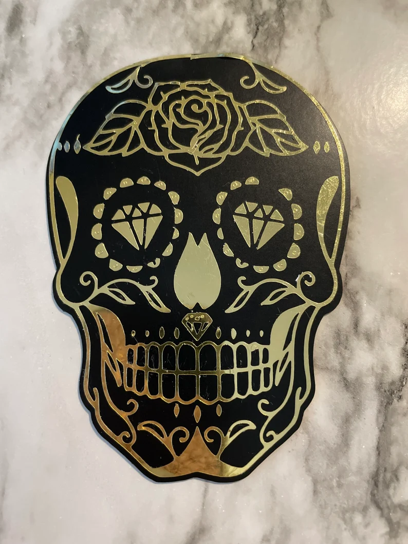 Sugar Skull Day of the Dead Magnets | Halloween Skull Magnets image 4