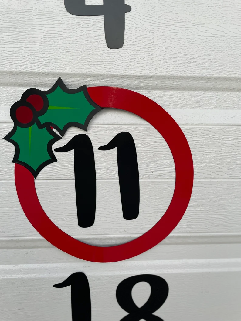 Christmas Countdown Magnetic Numbers | Reusable | Merry Christmas sign image 5