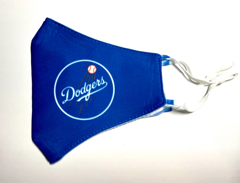 Dodgers Sugar Skull Baseball Face Mask | LA Dodgers Mask | Dodger MLB image 7