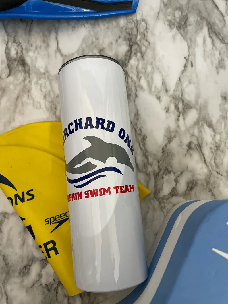 Personalized Sublimated OOI Swim Team Tumbler | Swimmer Gift | Swim Tumbler image 1