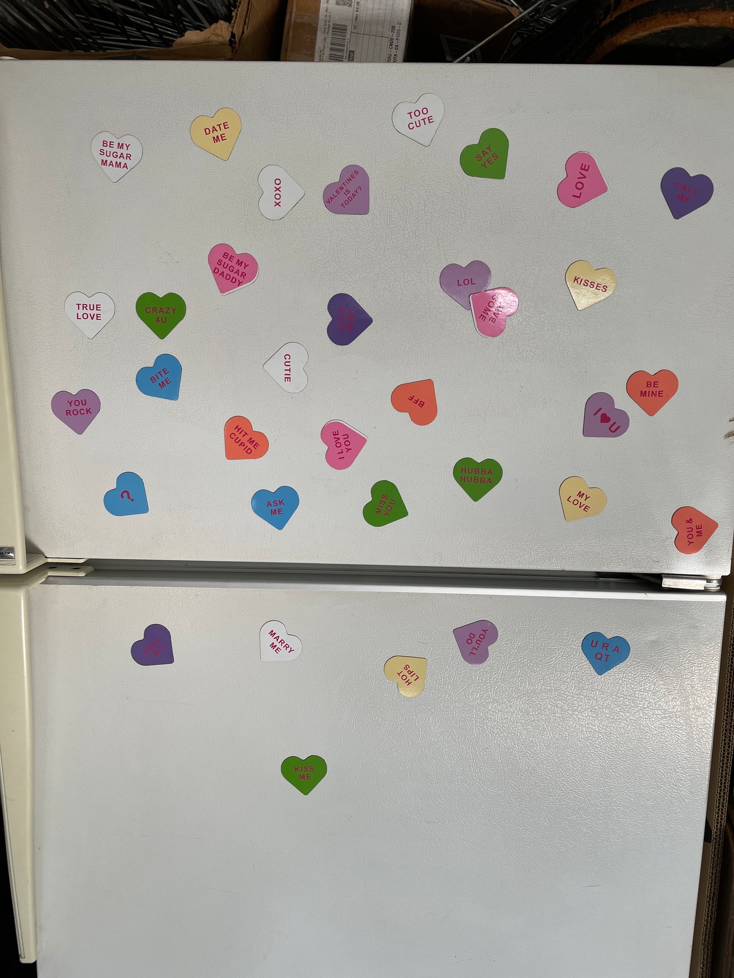 Personalized Fridge Magnets Conversation Candy Hearts | SweetHeart Magnets image 4