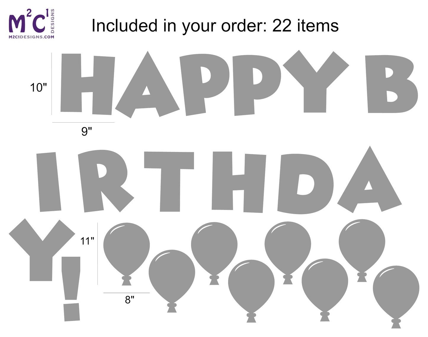 Happy Birthday Signs - garage door decor, party signs image 1