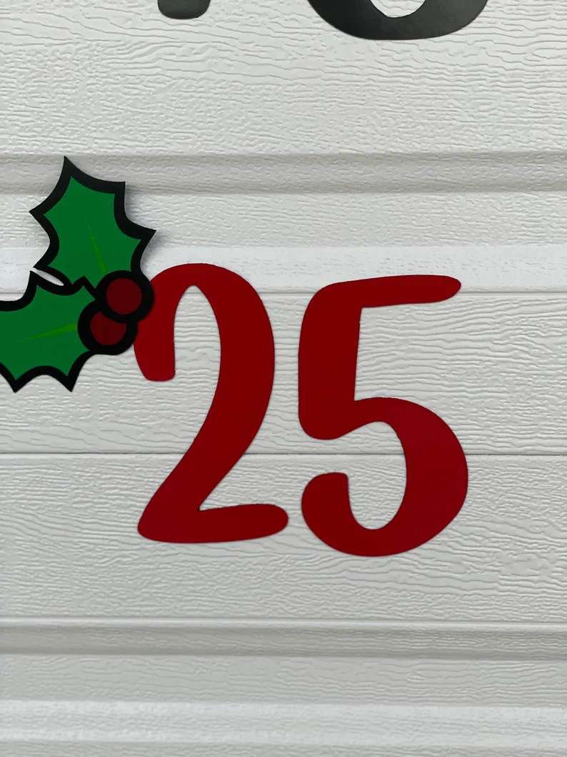 Christmas Countdown Magnetic Numbers | Reusable | Merry Christmas sign image 6
