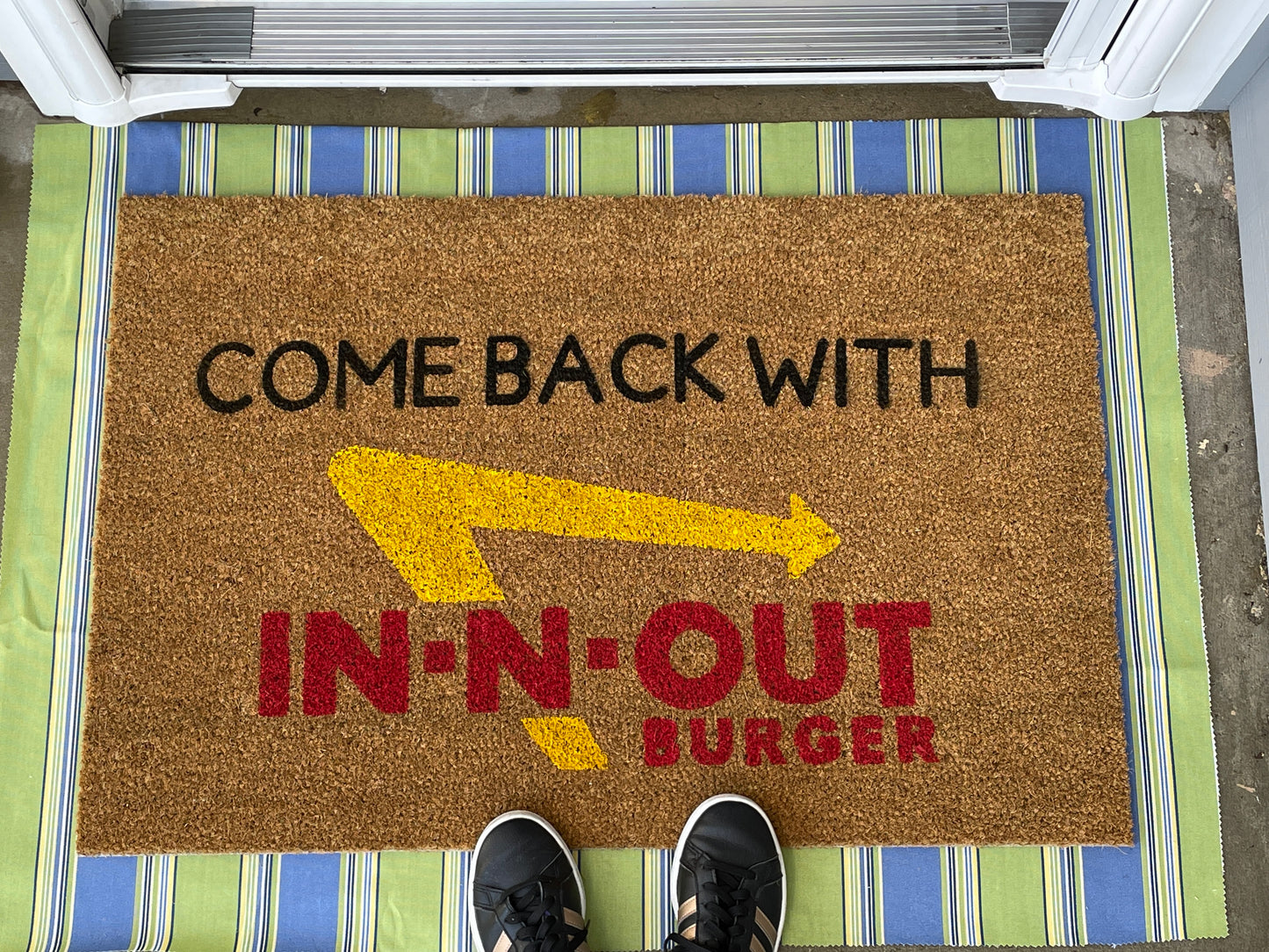Come Back With IN-N-Out Door Mat | Welcome Mat | Funny Door Mat | Funny Gift image 4