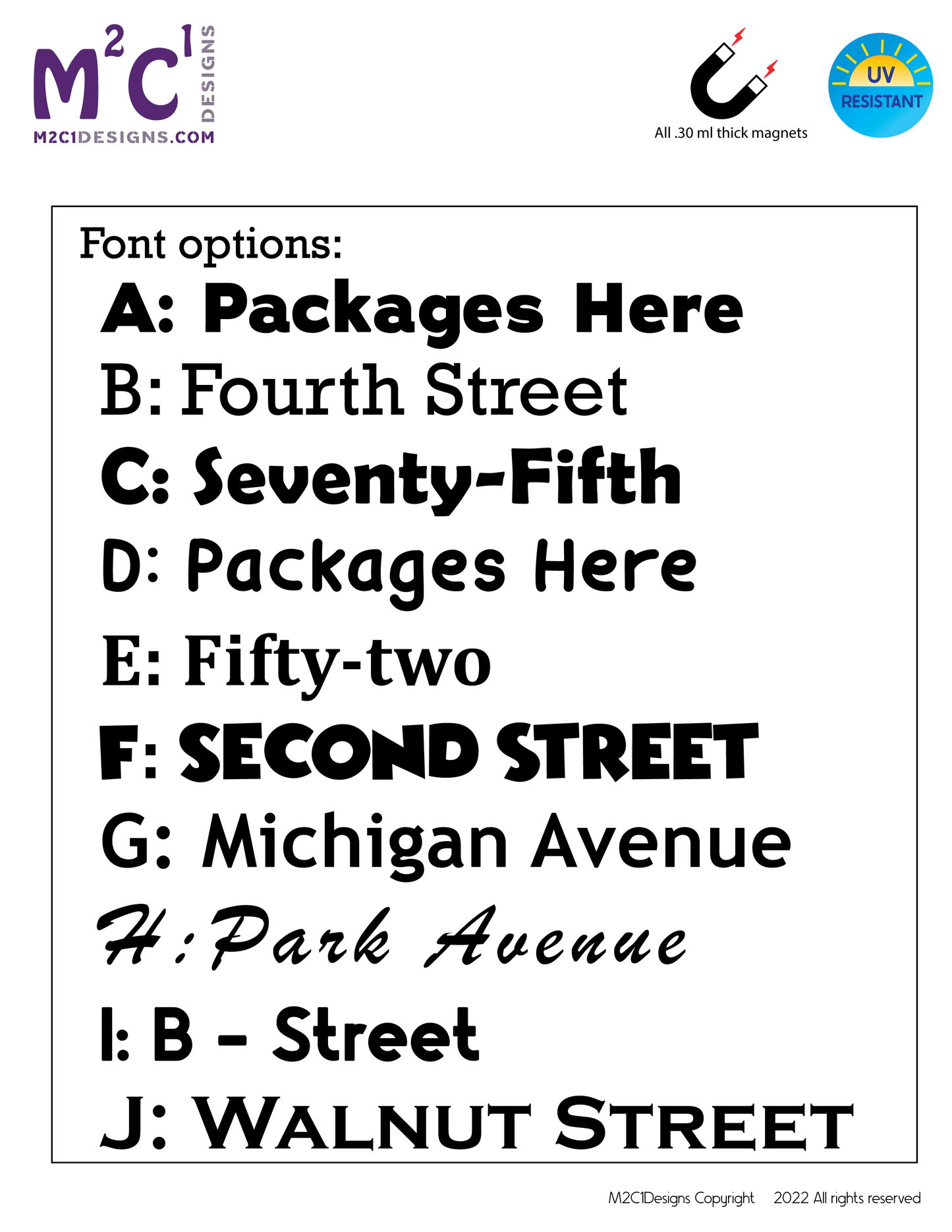 Heavy duty home address LETTERS Magnetic for Garage Doors, Visible address image 1