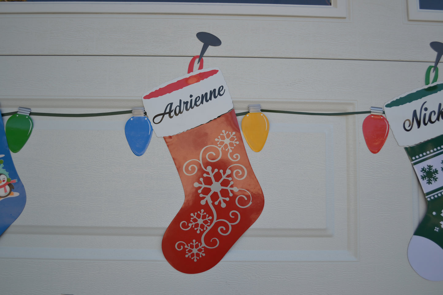 Personalized Christmas Stocking Garage Magnets - Christmas Stockings - Merry Chr image 12