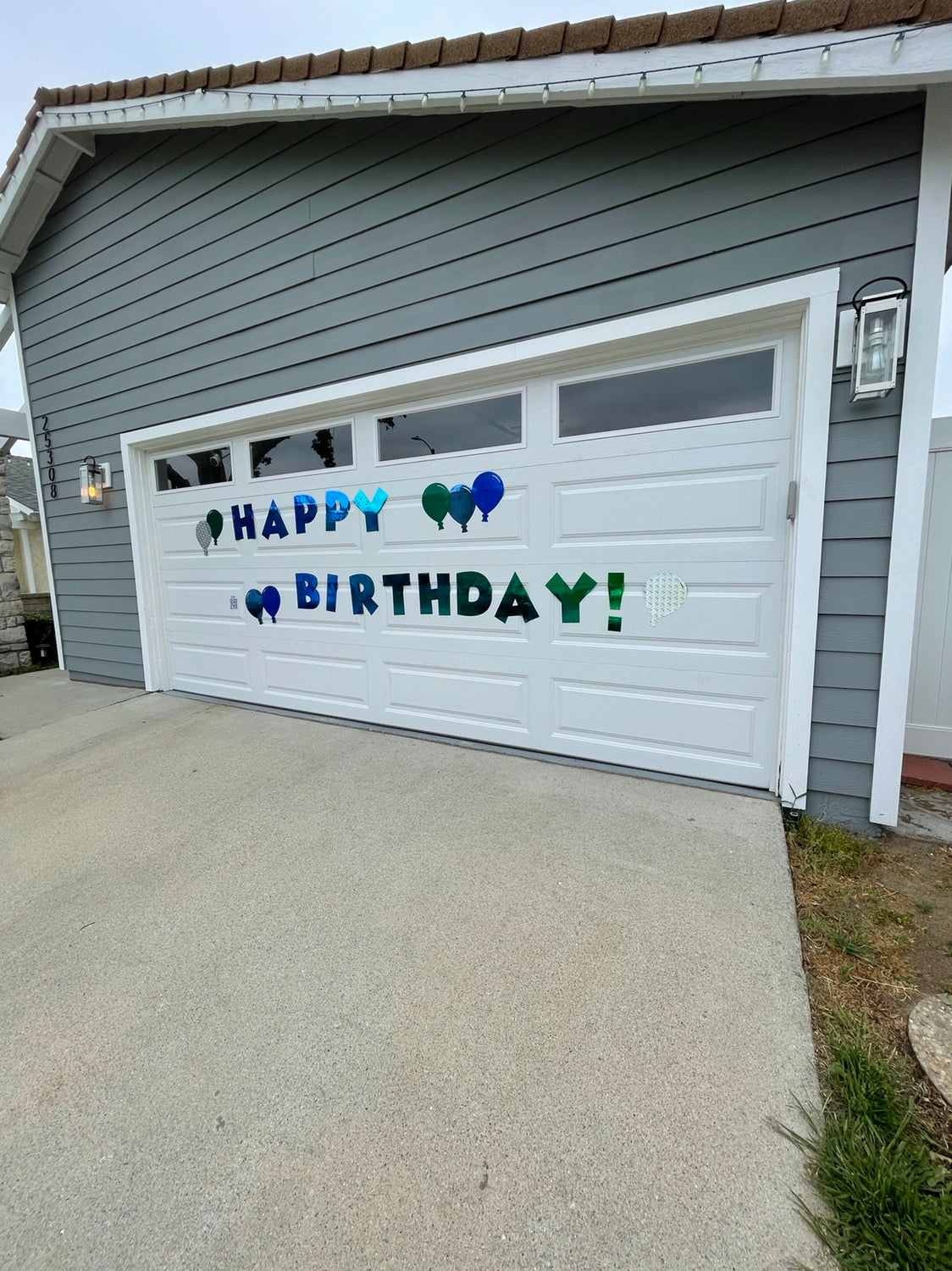 Happy Birthday Signs - garage door decor, party signs image 9