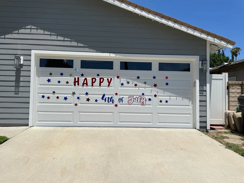 Fourth of July Sign | Reusable Independence Day Sign | Red White and Blue sign image 5