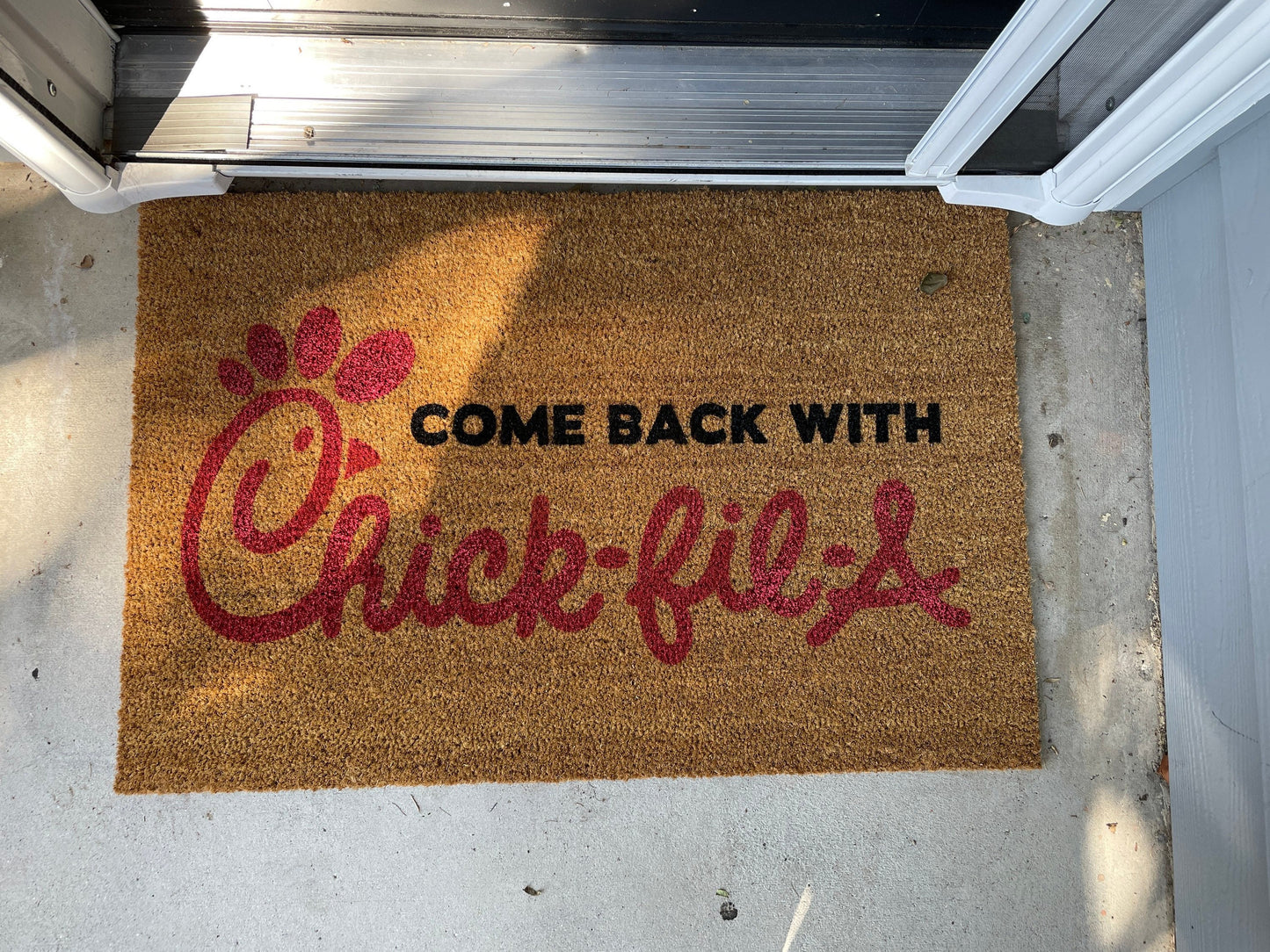 Come Back Chick-fil-A Door Mat | Welcome Mat | Funny Door Mat | Funny Gift image 1