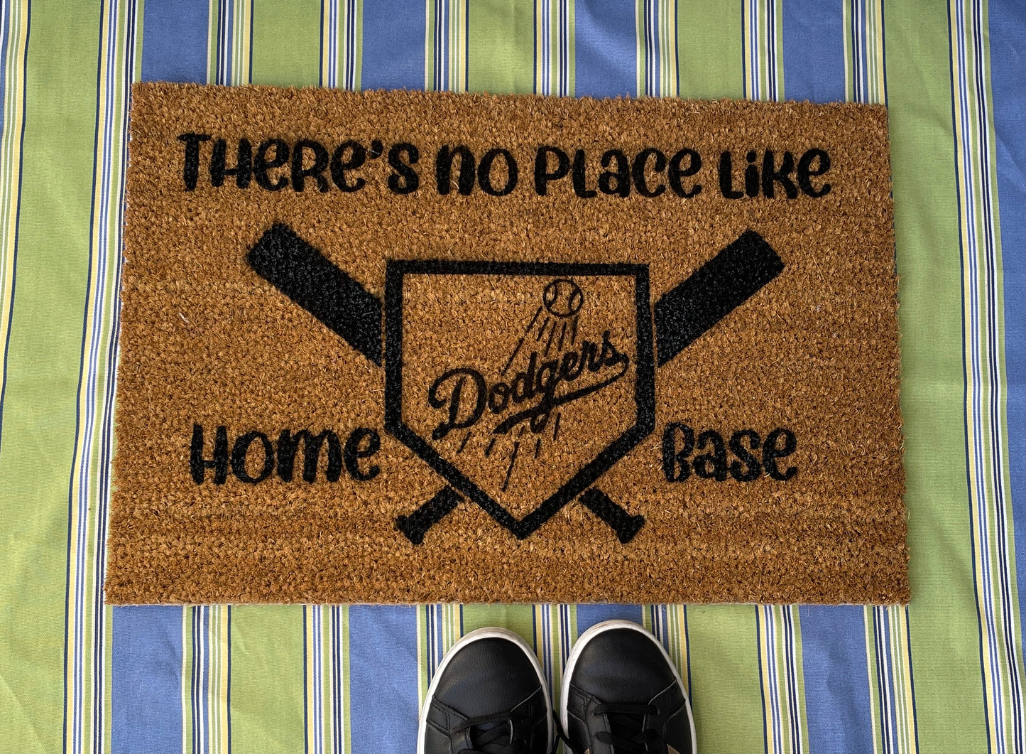 LA Dodgers There's no place like Home Base Doormat image 0