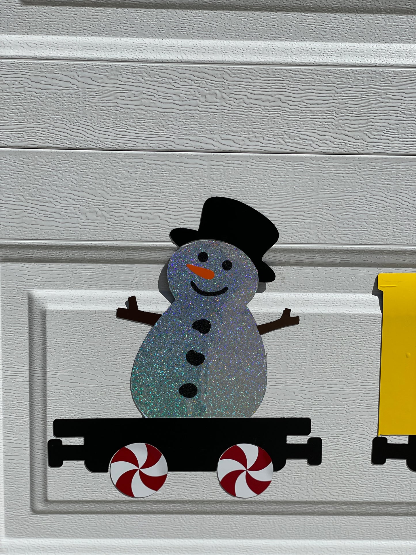 Santa's Train set with sled Magnet decorations | Garage Door | Train Set image 5