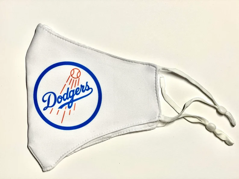 Dodgers Sugar Skull Baseball Face Mask | LA Dodgers Mask | Dodger MLB image 6