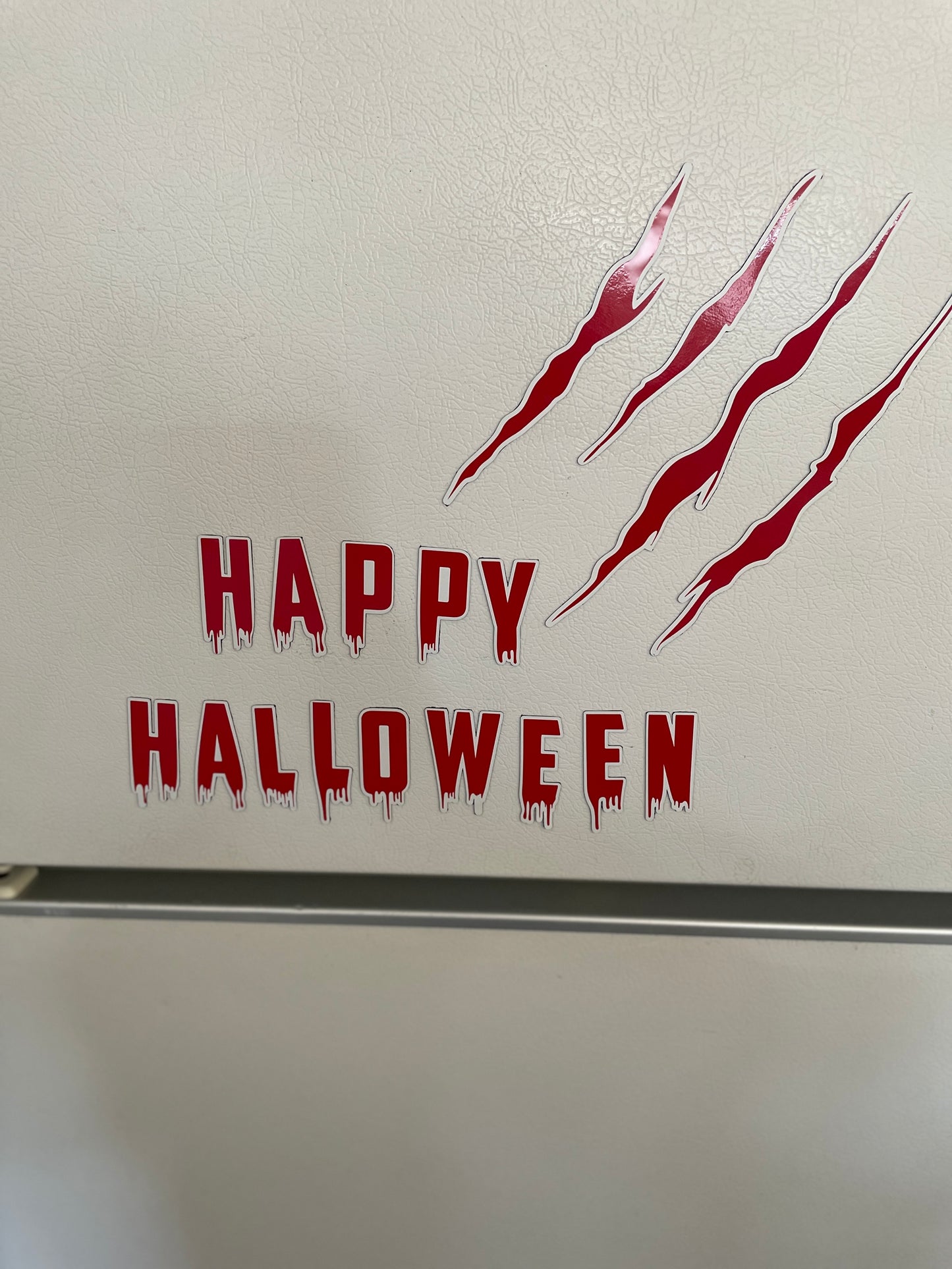 Bloody Happy Halloween Red Fridge Magnets | Reusable decorations image 12