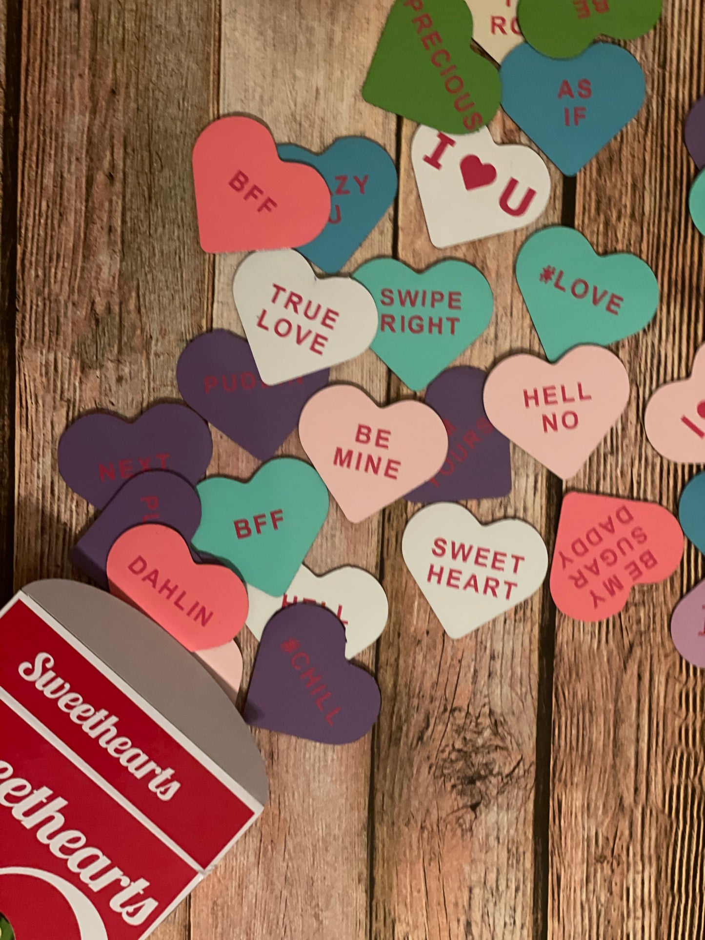 Personalized Fridge Magnets Conversation Candy Hearts | SweetHeart Magnets image 8