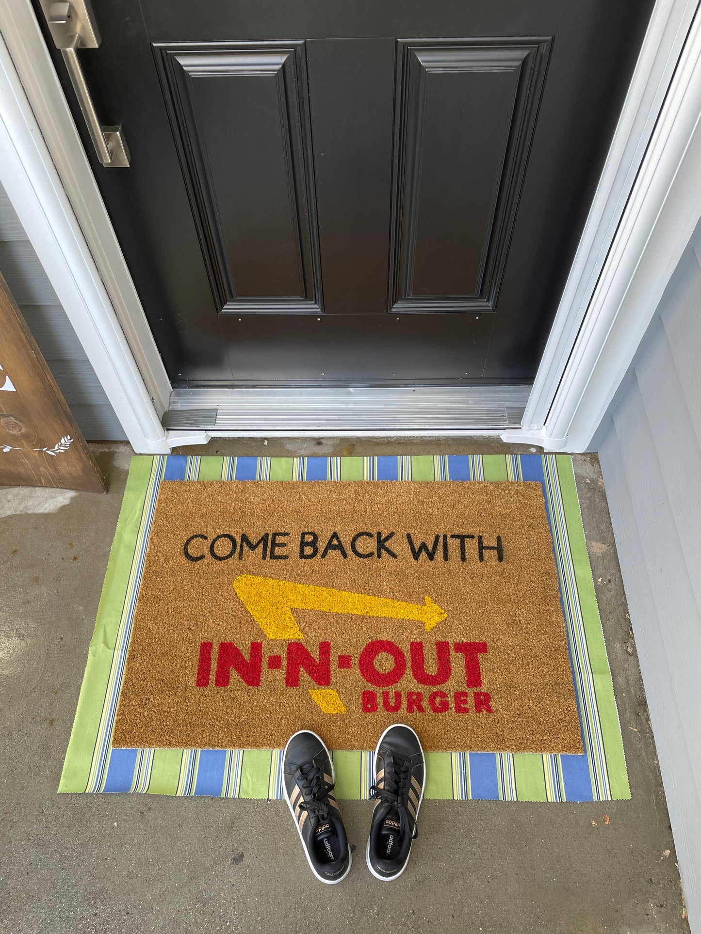 Come Back With IN-N-Out Door Mat | Welcome Mat | Funny Door Mat | Funny Gift image 1