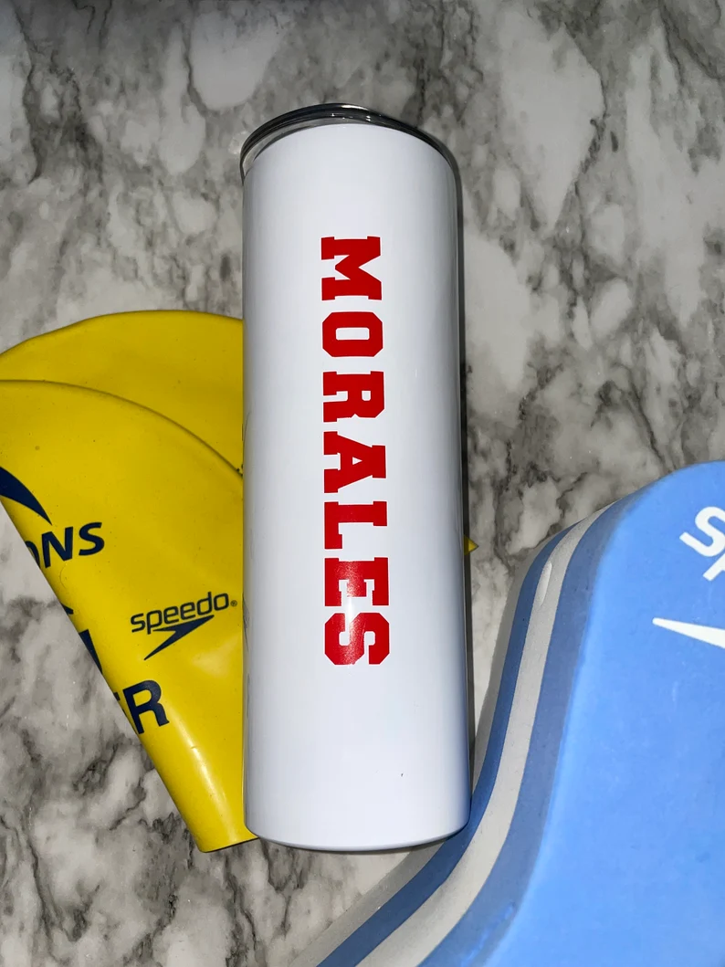 Personalized Sublimated OOI Swim Team Tumbler | Swimmer Gift | Swim Tumbler image 2