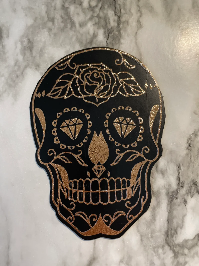 Sugar Skull Day of the Dead Magnets | Halloween Skull Magnets image 5