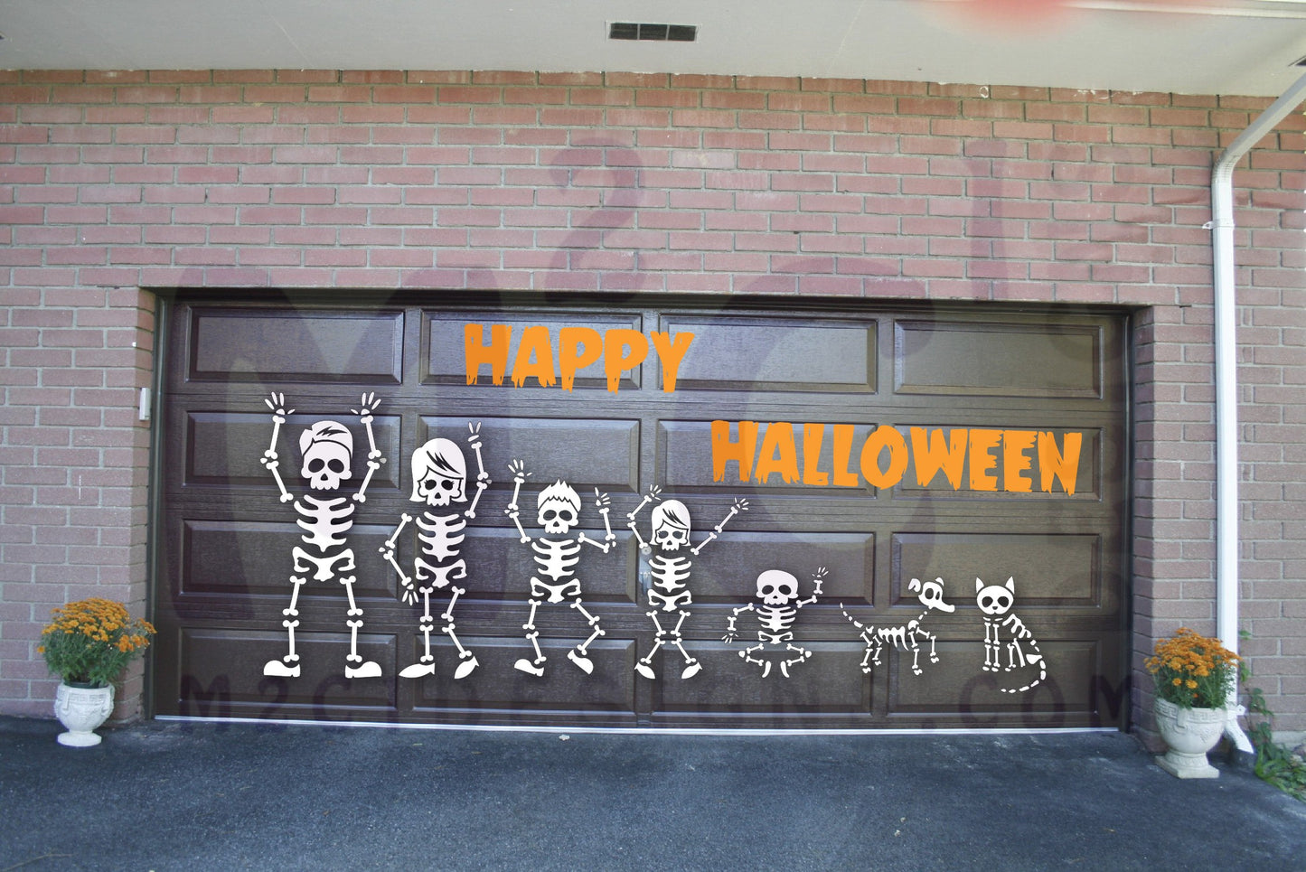 Life Sized Skeleton Family Magnet Decorations for Halloween | Large Skeleton Mag image 1
