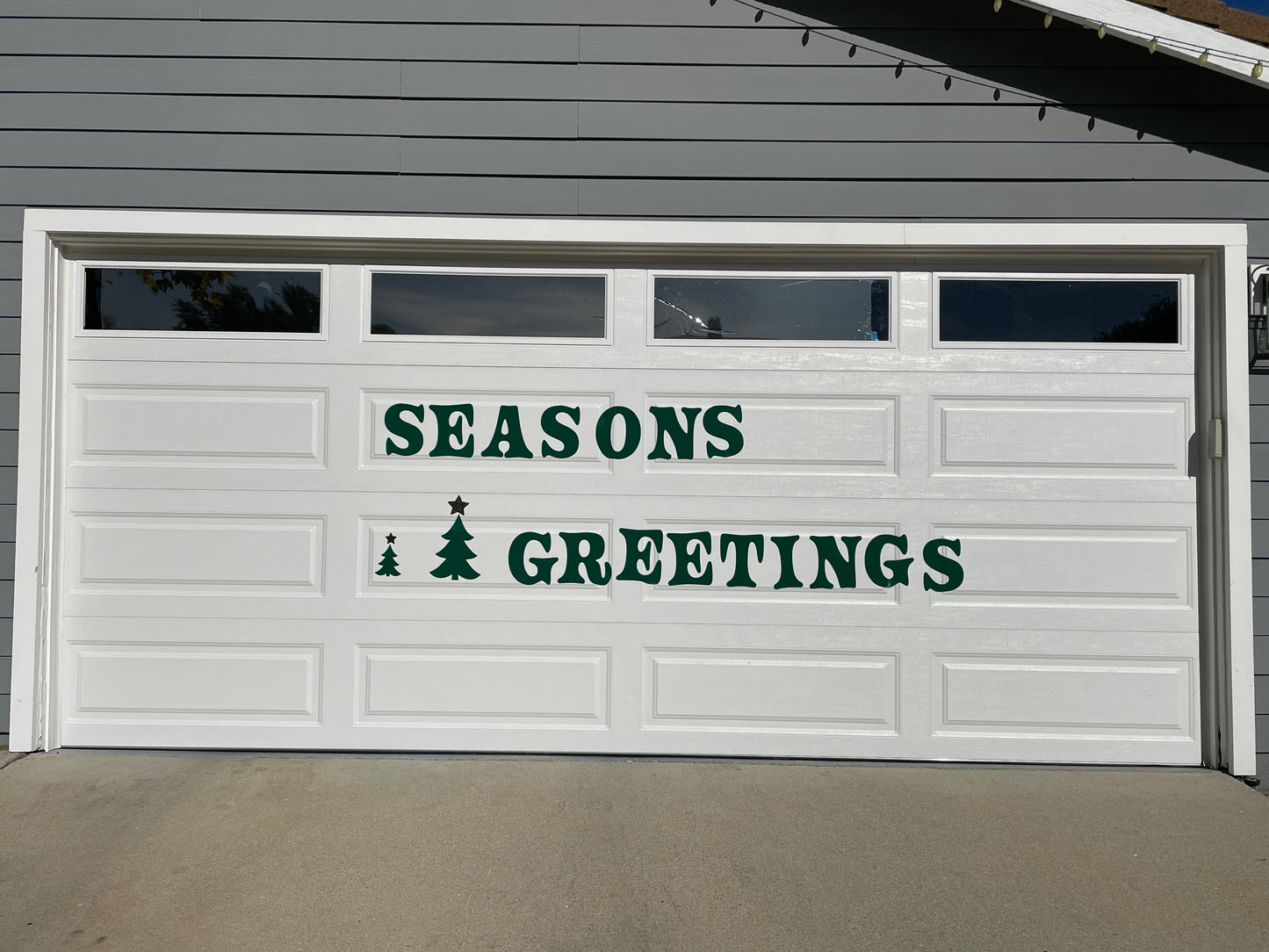 Seasons Greetings Garage Magnets, Fir Trees, Christmas trees image 7