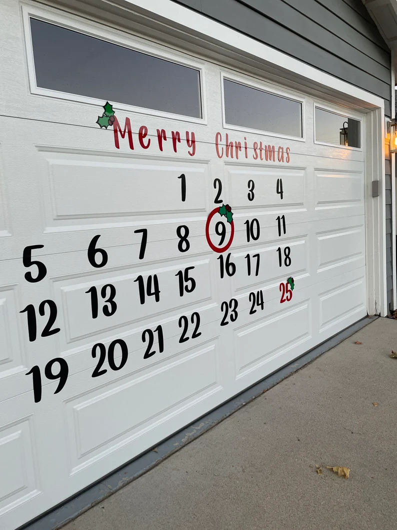 Christmas Countdown Magnetic Numbers | Reusable | Merry Christmas sign image 9