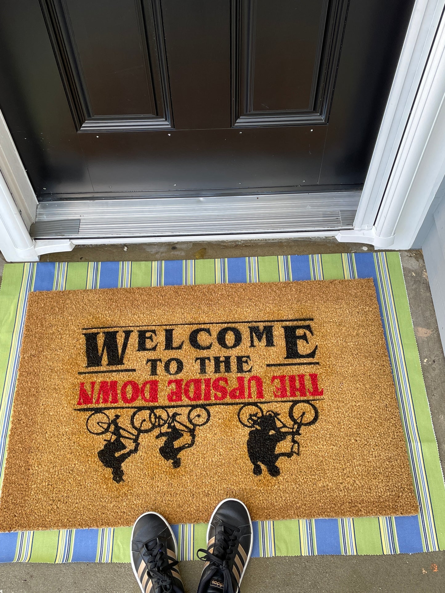 Stranger Things Welcome to the Upside Down Door Mat image 1