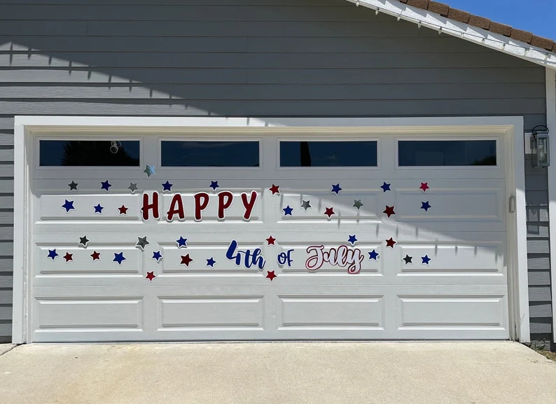 Fourth of July Sign | Reusable Independence Day Sign | Red White and Blue sign image 9