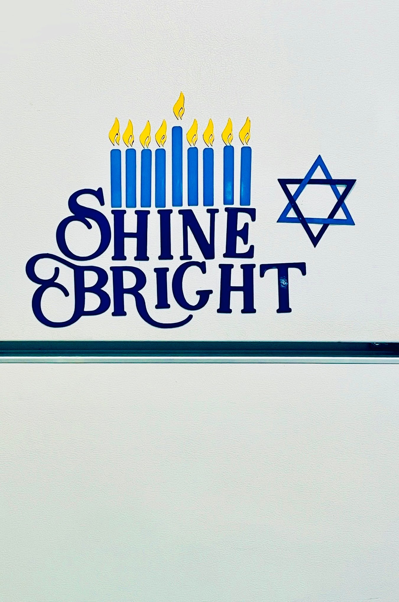 Happy Hanukkah Fridge Magnets, Jewish Holiday Decorations image 4