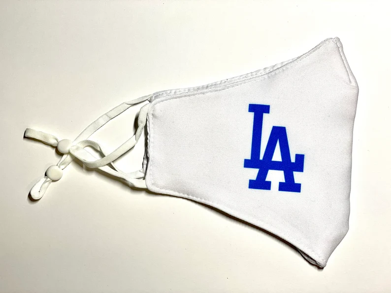 Dodgers Sugar Skull Baseball Face Mask | LA Dodgers Mask | Dodger MLB image 5