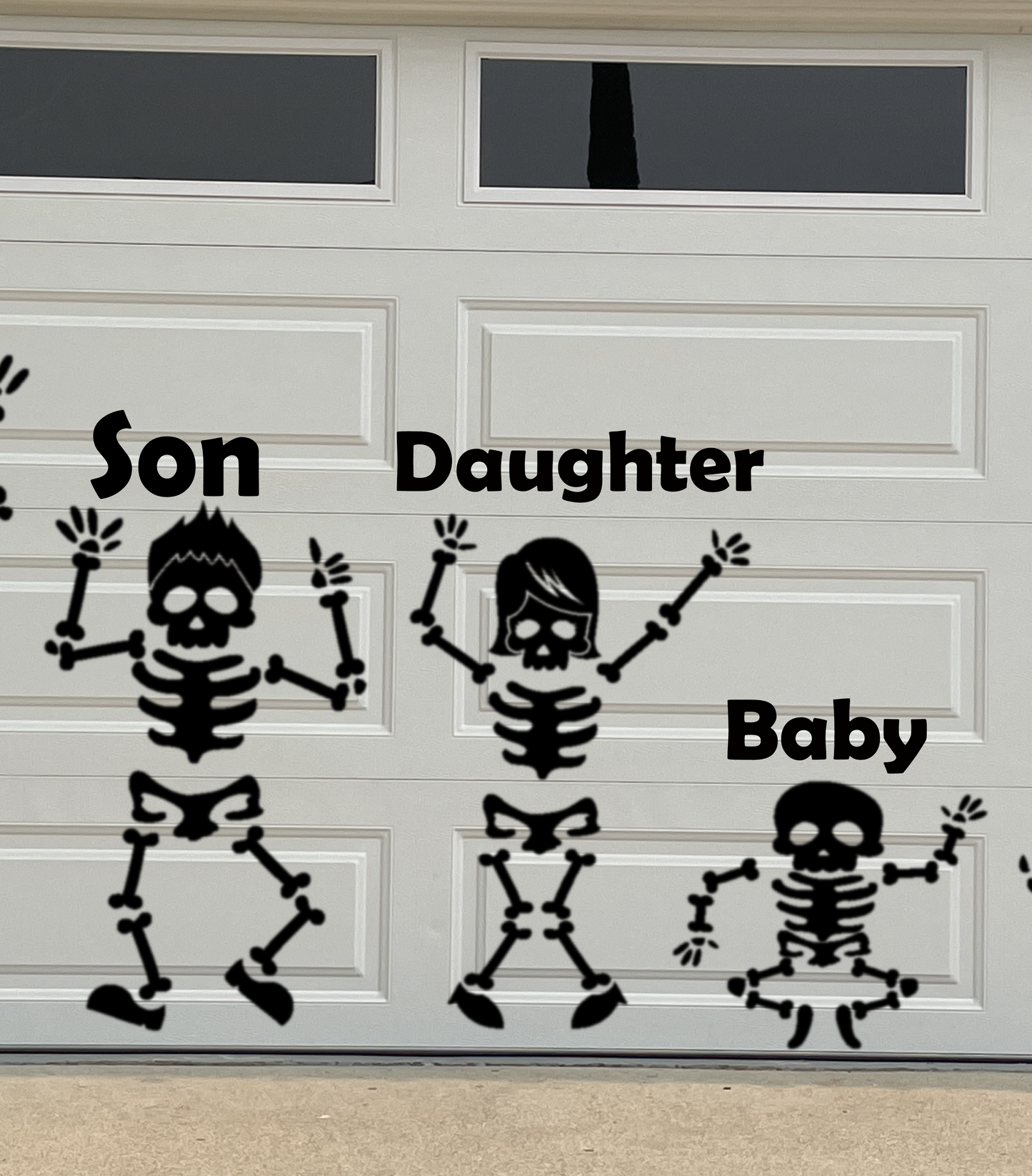 Life Sized Skeleton Family Magnet Decorations for Halloween | Large Skeleton Mag image 10