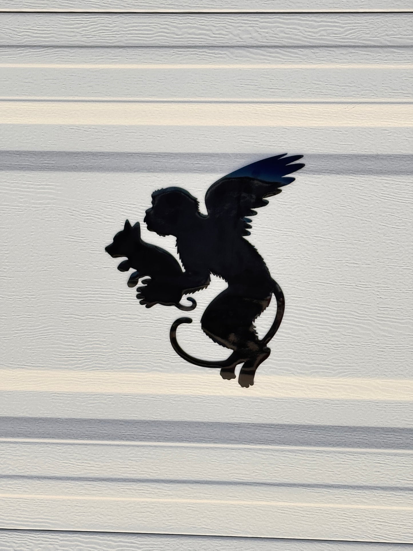 Halloween Flying Monkeys Garage Door Magnets: Flying Monkeys Beware Silhouette Set