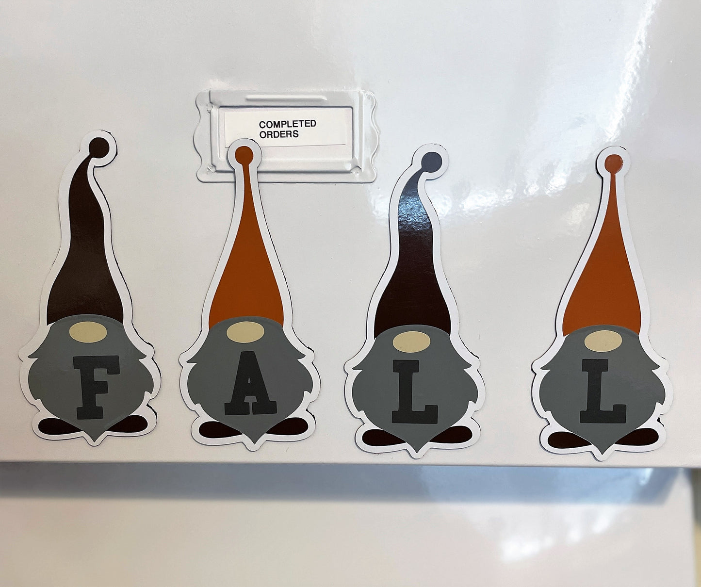 Gnomes Fall Word Magnets Set of 4 | Fall Decorations | Fall Magnets image 4