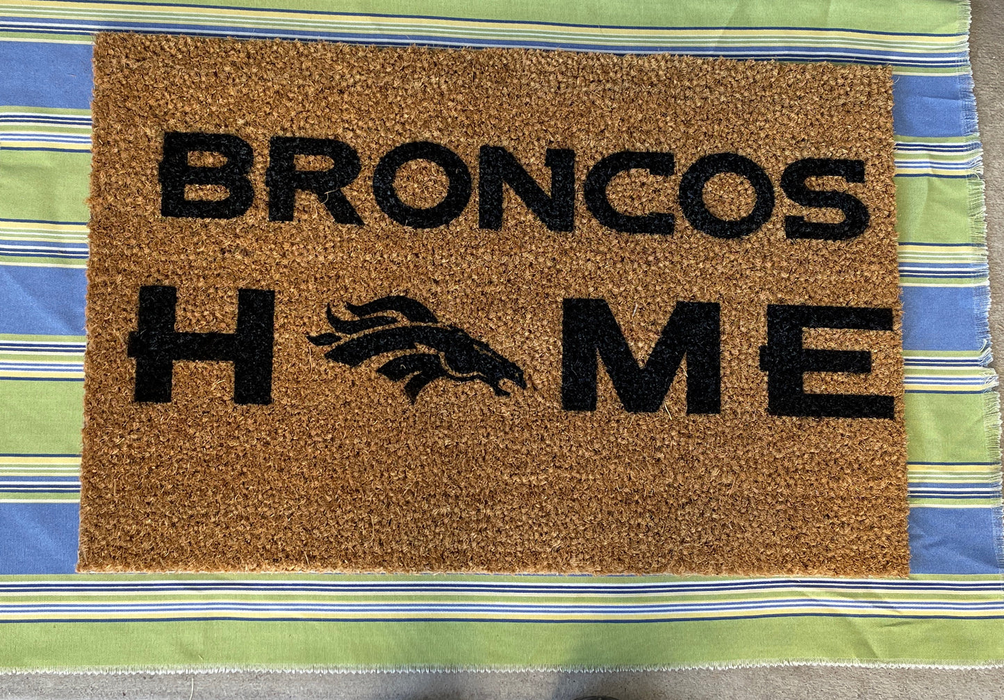 Denver Broncos Door Mat | Welcome Mat | Colorado Door Mat image 3