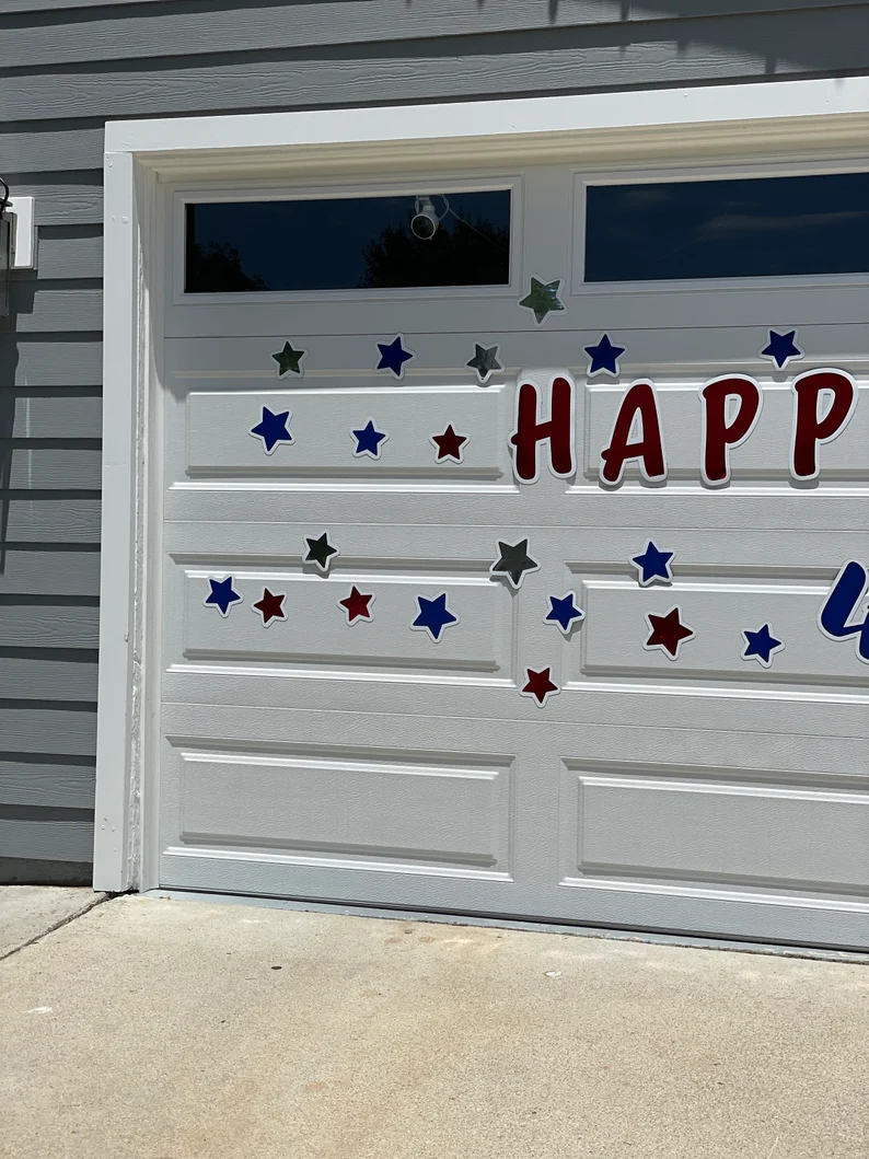 Fourth of July Sign | Reusable Independence Day Sign | Red White and Blue sign image 7
