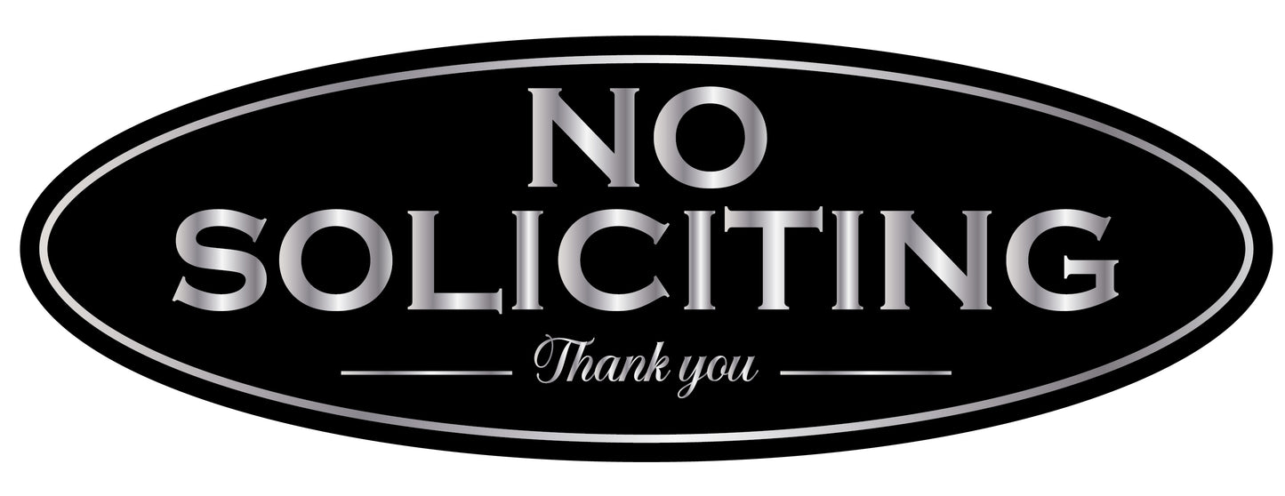 No Soliciting (Magnet or Decal) No Soliciting Decal, Waterproof Outdoor image 8