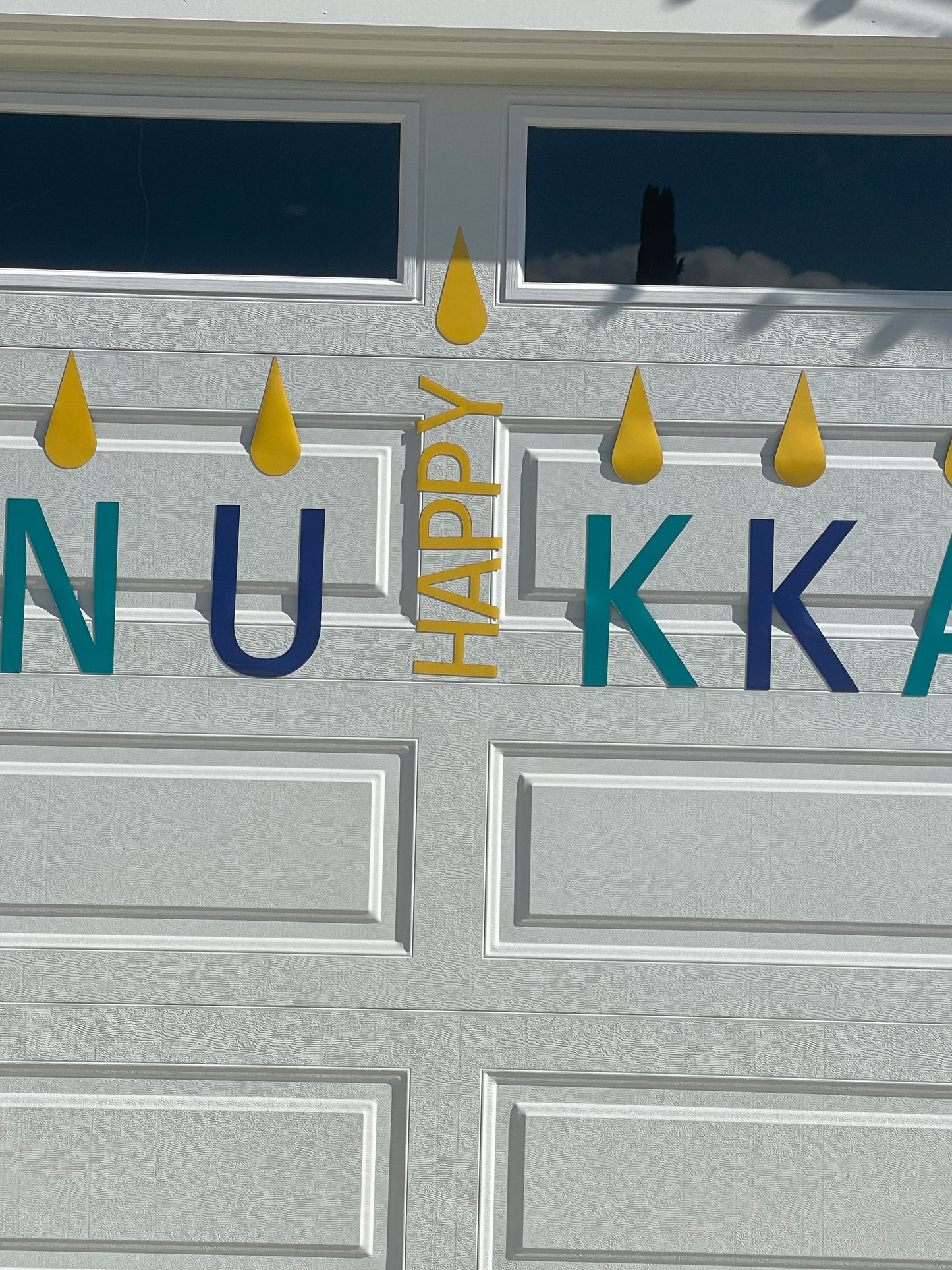 Happy Hanukkah Garage Door Magnets, Jewish Holiday Decorations, Star of David image 5