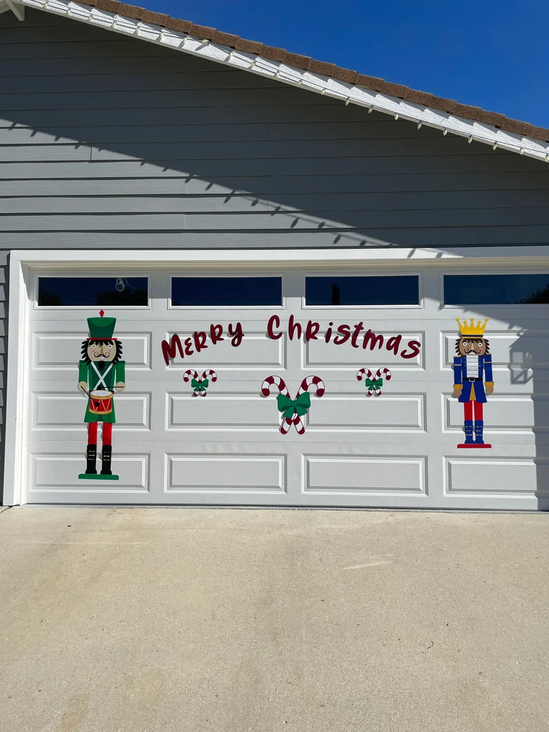 Merry Christmas Reusable Letters for the Garage door image 2