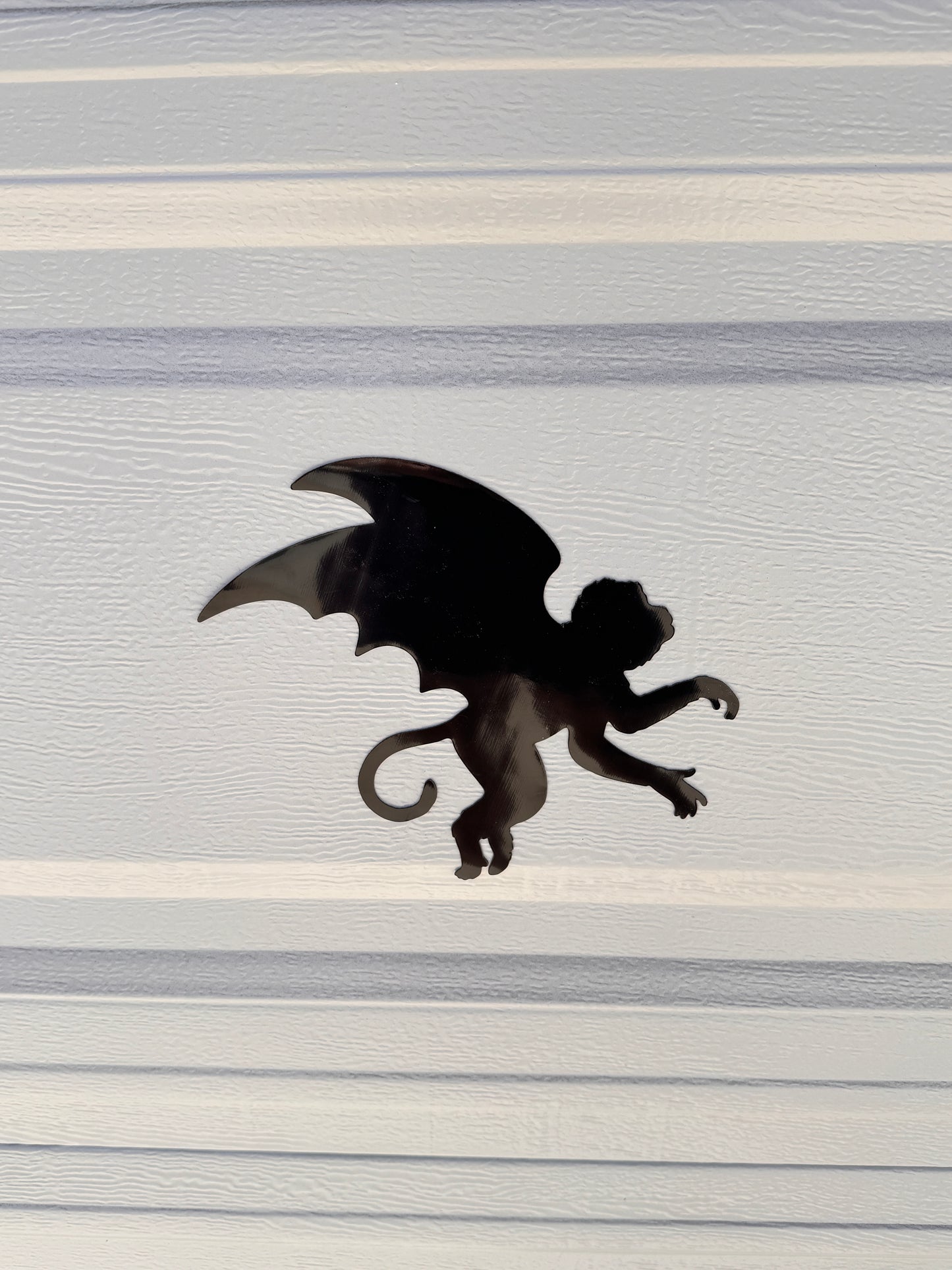 Halloween Flying Monkeys Garage Door Magnets: Flying Monkeys Beware Silhouette Set