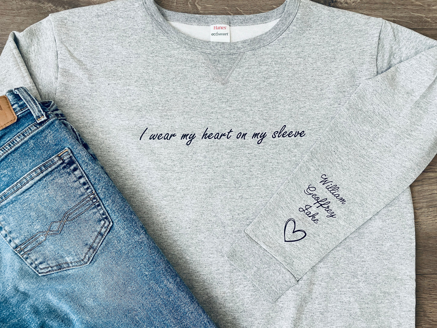 I wear my heart on my sleeve sweatshirt image 6