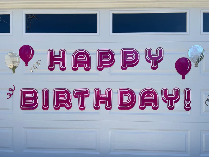 Magnetic Electric Happy Birthday Outdoor decorations image 3