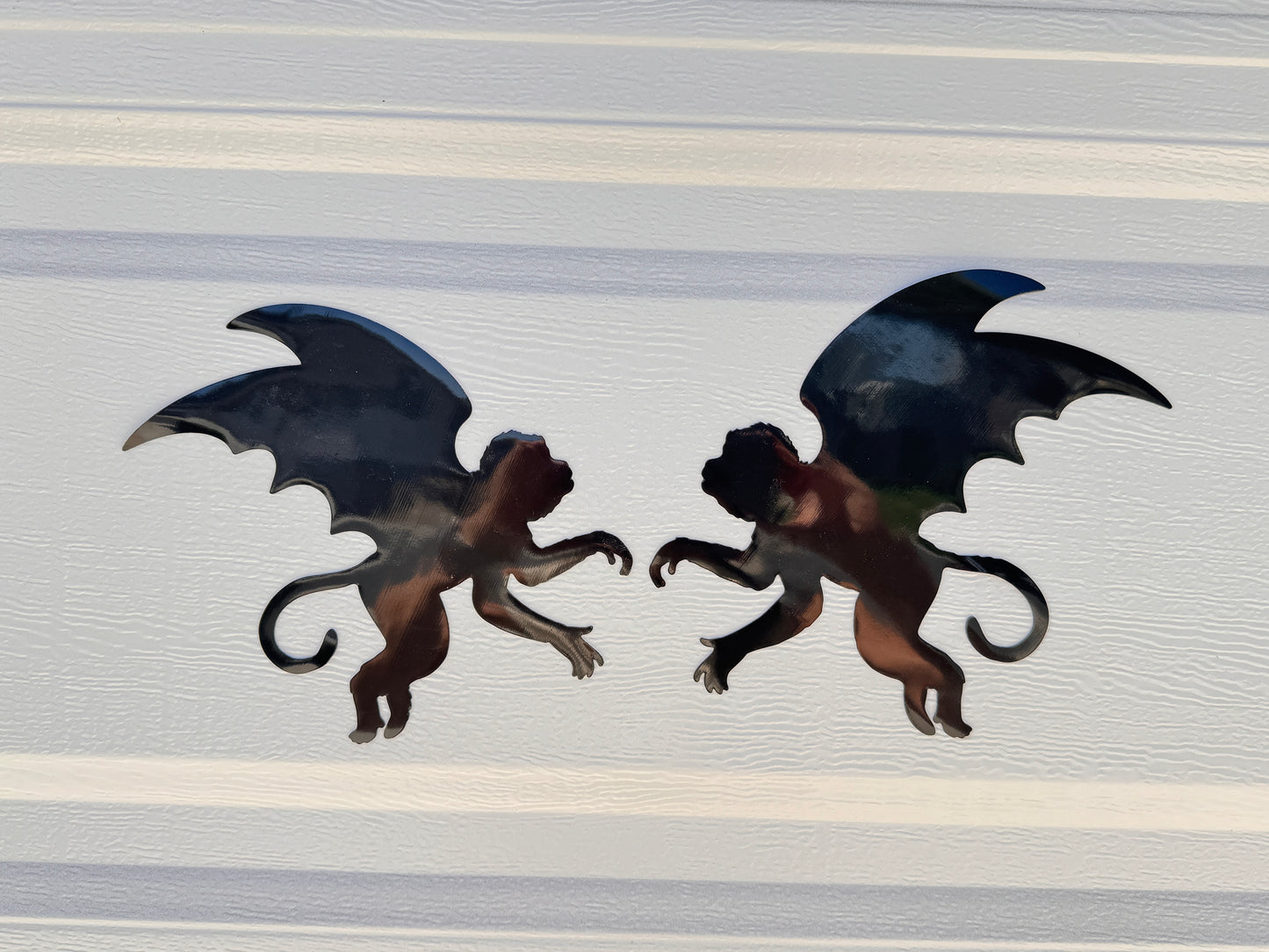 Halloween Flying Monkeys Garage Door Magnets: Flying Monkeys Beware Silhouette Set